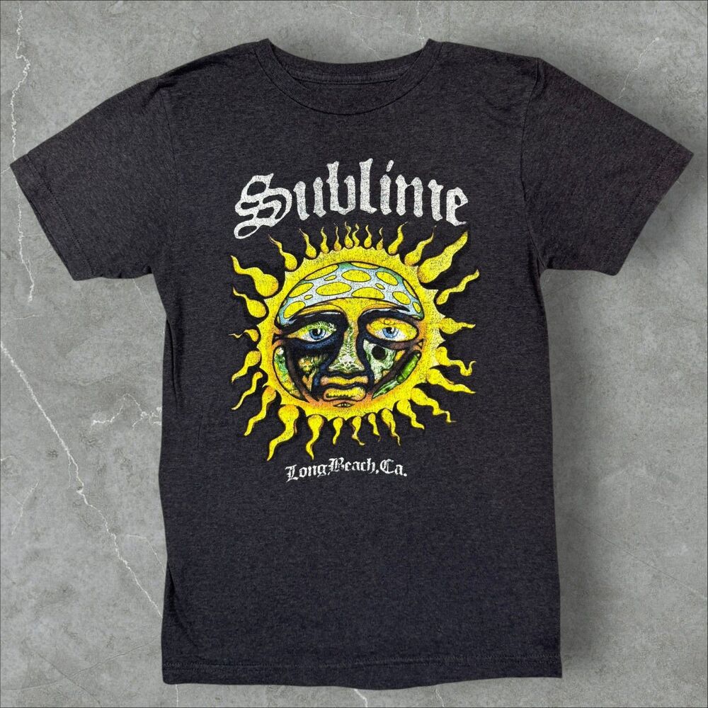 Women's Sublime 40oz. To Freedom Sun Logo T Shirt Long Beach, CA - Medium
